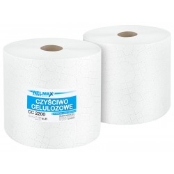 Ręcznik papierowy celulozowy czyściwo WELMAX 2W BIAŁY 200m 2szt.