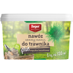 Nawóz do trawników Zadbany Trawnik z mączka bazaltowa TARGET 8kg