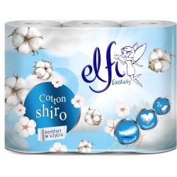 ZAPACHOWY Papier toaletowy ELFI Fantasy Cotton Shiro 3W 6szt. BIAŁY