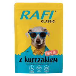 Mokra karma dla psa DOLINA NOTECI Rafi Classic 400g z KURCZAKIEM