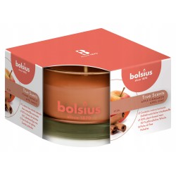 Świeca zapachowa w szkle BOLSIUS True Scents 14H JABŁKO CYNAMON