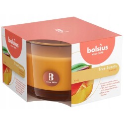 Świeca zapachowa w szkle BOLSIUS True Scents 24H MANGO