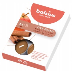 Podgrzewacze zapachowe BOLSIUS True Scents 4H 6szt. JABŁKO-CYNAMON