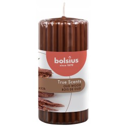 Świeca pieńkowa walec BOLSIUS True Scents 33H 12CM DRZEWO AGAROWE