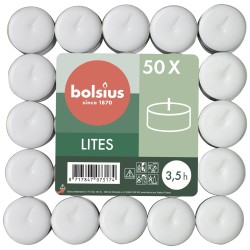 Podgrzewacze bezzapachowe tealight BOLSIUS 3,5H 50szt.