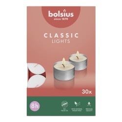 Podgrzewacze bezzapachowe tealight BOLSIUS 8H BOX 30szt.