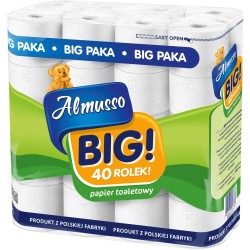 Papier toaletowy ALMUSSO BIG 3W 40szt. (462m) BIAŁY