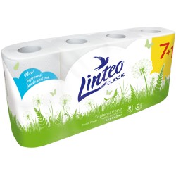 Papier toaletowy LINTEO Classic 2W 8szt. (120m) BIAŁY