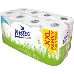 Papier toaletowy LINTEO Classic XXL Family 2W 16szt. (240m) BIAŁY