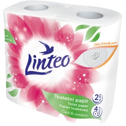 Papier toaletowy LINTEO Satin 2W 4szt. (68m) BIAŁY