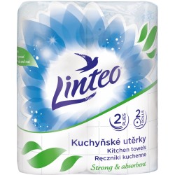 Ręcznik papierowy LINTEO Satin 2W 2szt. (20m) BIAŁY