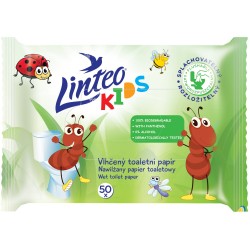 Papier toaletowy nawilżany LINTEO Kids 50szt.