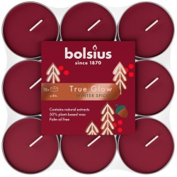 Podgrzewacze zapachowe BOLSIUS True Glow 4H 18szt. ZIMOWE PRZYPRAWY