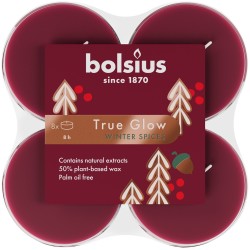 Podgrzewacze zapachowe BOLSIUS Maxi light True Glow 8H 8szt. ZIMOWE PRZYPRAWY