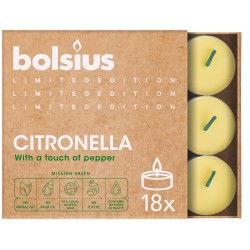 Podgrzewacze zapachowe BOLSIUS Citronella 4H 18szt. CYTRYNA-PIEPRZ