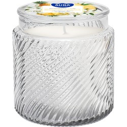 Świeca zapachowa w szkle BISPOL Aura 40H ANANAS - LILIA