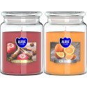 ZESTAW DUŻA Świeca zapachowa w słoiku BISPOL Aura 100H MIX "22" 2szt.