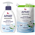 ZESTAW Mydło w płynie z dozownikiem APART Creamy Care 300ml GARDENIA + Zapas 400ml