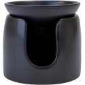 Ceramiczny kominek do wosków zapachowych BISPOL Aura 9.5CM CZARNY