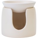 Ceramiczny kominek do wosków zapachowych BISPOL Aura 9.5CM ECRU