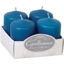 Świeca wotywna CANDLESENSE ~8H 6CM TURKUSOWA 4szt.