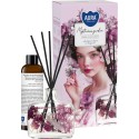 Dyfuzor zapachowy z suszonymi kwiatami BISPOL Aura 180ml ZACZAROWANY OGRÓD + Uzupełniacz 180ml