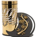 Znicz solarny LED PROMETHEUS PARIS FLORENCJA 1szt. ZŁOTY