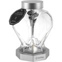 Znicz solarny LED CORTINA 2/25/ZSC SERCE 22CM SREBRNY