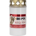 Znicz parafinowy plastikowy BISPOL Requiem V1-130 1szt.