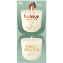 Wkładka zapachowa do świecznika BOLSIUS Clean Light WANILIA I FASOLA TONKA 2szt.