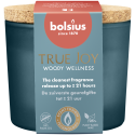 Świeca zapachowa w szkle BOLSIUS True Joy 21H WOODY WELLNESS