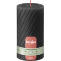 Świeca rustykalna żebrowana BOLSIUS Special 60H 13CM BURZOWY SZARY