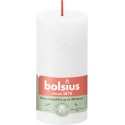 Świeca rustykalna BOLSIUS 30H 10CM MROŹNA BIEL