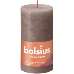 Świeca rustykalna BOLSIUS 60H 13CM TAUPE