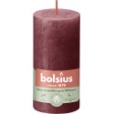 Świeca rustykalna BOLSIUS 30H 10CM AKSAMITNA CZERWIEŃ