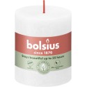 Świeca rustykalna BOLSIUS 35H 8CM MROŹNA BIEL