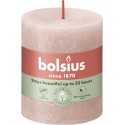 Świeca rustykalna BOLSIUS 35H 8CM MGLISTY RÓŻ