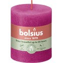 Świeca rustykalna BOLSIUS 35H 8CM FUKSJA
