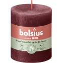 Świeca rustykalna BOLSIUS 35H 8CM AKSAMITNA CZERWIEŃ