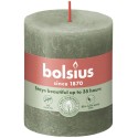 Świeca rustykalna BOLSIUS 35H 8CM ZIELONA OLIWKA