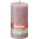 Świeca rustykalna BOLSIUS 60H 13CM PUDROWY RÓŻ