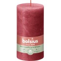 Świeca rustykalna BOLSIUS 60H 13CM DELIKATNA CZERWIEŃ