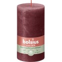 Świeca rustykalna BOLSIUS 60H 13CM AKSAMINTA CZERWIEŃ