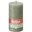 Świeca rustykalna BOLSIUS 60H 13CM ZIELONA OLIWKA