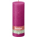Świeca rustykalna BOLSIUS 85H 19CM FUKSJA