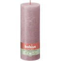 Świeca rustykalna BOLSIUS 85H 19CM PUDROWY RÓŻ