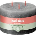 Świeca rustykalna BOLSIUS 57H 9CM BURZOWY SZARY