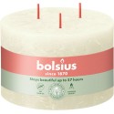 Świeca rustykalna BOLSIUS 57H 9CM DELIKATNY PERŁOWY