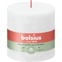 Świeca rustykalna BOLSIUS 62H 10CM MROŹNA BIEL