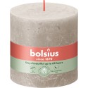 Świeca rustykalna BOLSIUS 62H 10CM SZARY PIASEK
